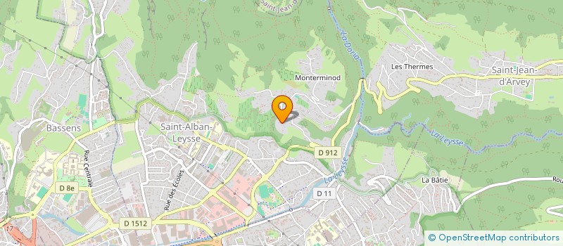 localisation de l'entreprise ASSOCIATION TAEKWONDO 73  SAINT-ALBAN-LEYSSE