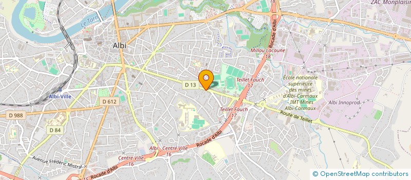 localisation de l'entreprise ASSOCIATION TAEKWONDO ALBIGEOIS à ALBI