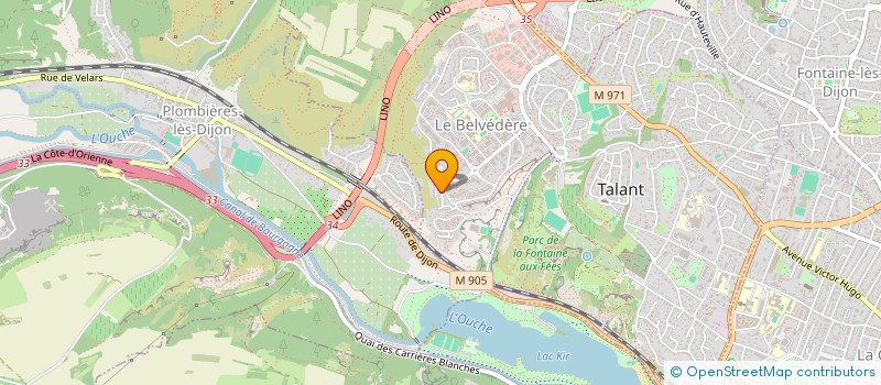 localisation de l'entreprise ASSOCIATION TALANT VBC  TALANT