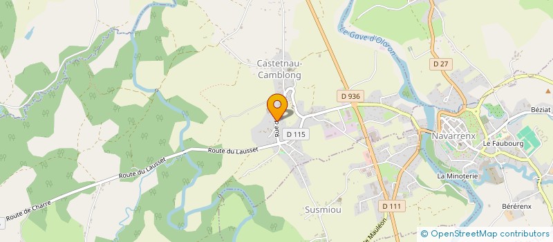 localisation de l'entreprise ASSOCIATION TALENT  VIELLENAVE DE NAVARRENX