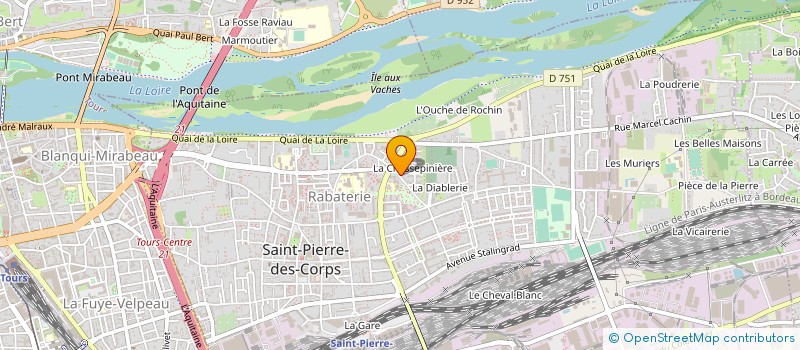 localisation de l'entreprise ASSOCIATION TALENTS MUSICAUX CACHES  SAINT-PIERRE-DES-CORPS