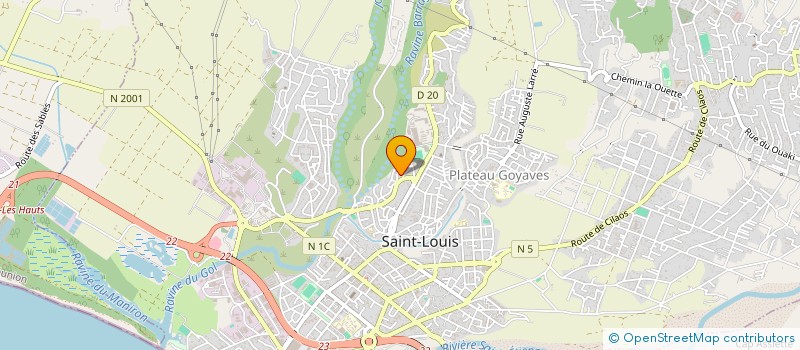 localisation de l'entreprise ASSOCIATION TAMARIN VERT à SAINT-LOUIS