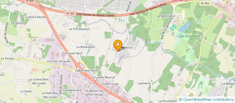 localisation de l'entreprise ASSOCIATION TAMBOR DE CRIOLA à COUERON