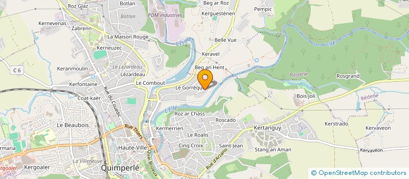 localisation de l'entreprise ASSOCIATION TAMM HA TAMM  QUIMPERLE