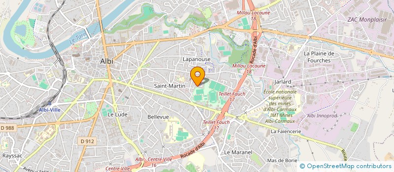 localisation de l'entreprise ASSOCIATION TARN UKRAINE à ALBI