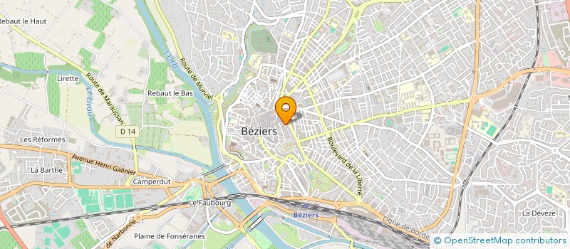 localisation de l'entreprise ASSOCIATION TARTRUNION à BEZIERS