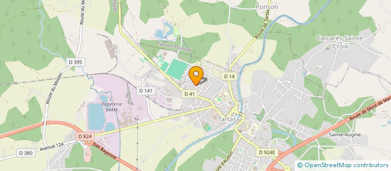 localisation de l'entreprise ASSOCIATION TARUSATE BOXE à TARTAS