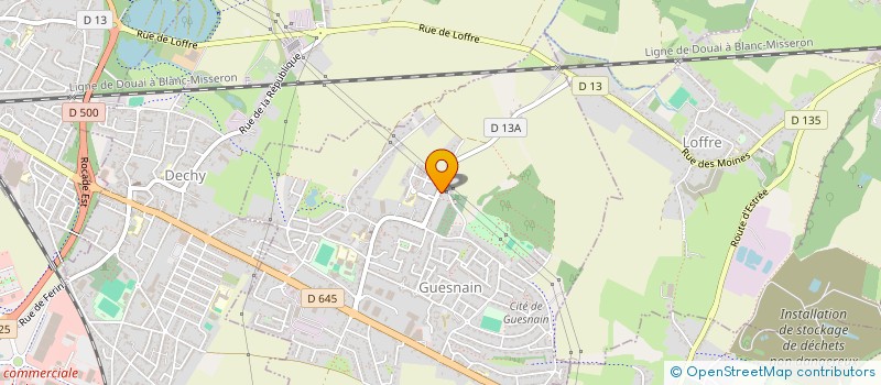 localisation de l'entreprise ASSOCIATION TATTOO HAUTS-DE-FRANCE  GUESNAIN