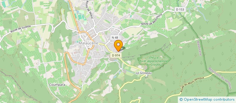 localisation de l'entreprise ASSOCIATION TAURINE DE MALAUCENE  MALAUCENE