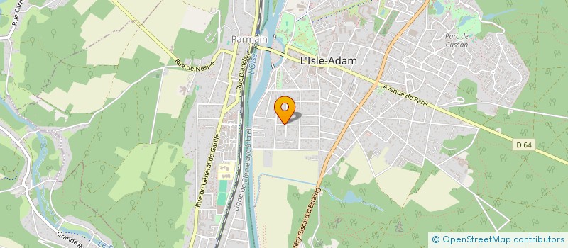 localisation de l'entreprise ASSOCIATION TAXI L'ISLE ADAM  ISLE ADAM