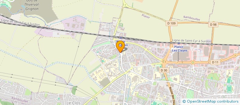 localisation de l'entreprise ASSOCIATION TAXIS ATLAS à PLAISIR