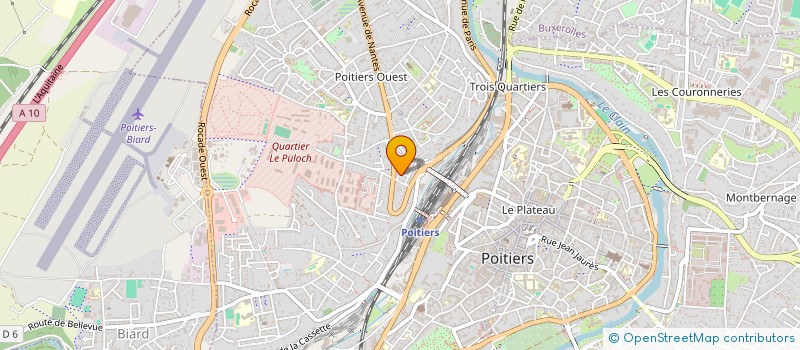 localisation de l'entreprise ASSOCIATION TCHANGLI.NET  POITIERS