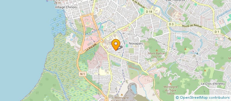 localisation de l'entreprise ASSOCIATION TCHO DANS BOIS  CAYENNE