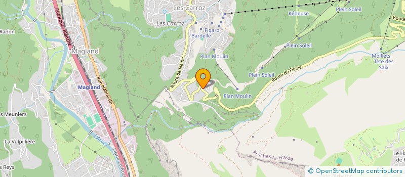 localisation de l'entreprise ASSOCIATION TEAM DU GRAND MASSIF  ARACHES LA FRASSE