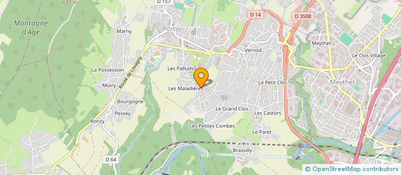 localisation de l'entreprise ASSOCIATION TEAM GR88  POISY