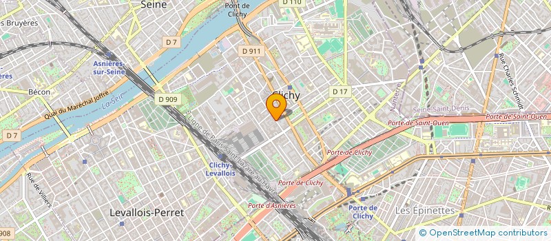 localisation de l'entreprise ASSOCIATION TECHNIQUE COMMUNICATION à CLICHY