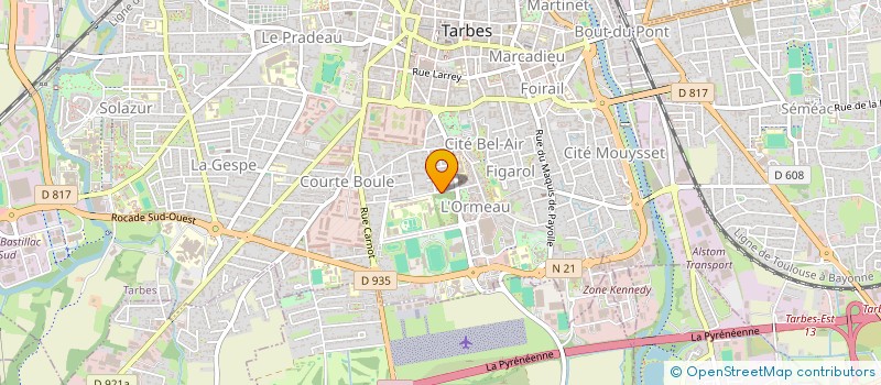 localisation de l'entreprise ASSOCIATION TECOBAC à TARBES