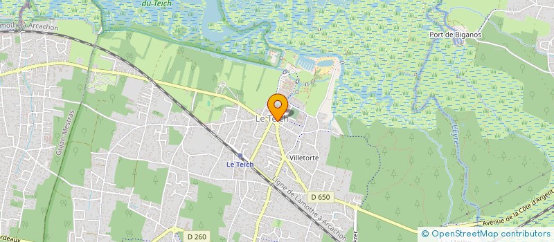 localisation de l'entreprise ASSOCIATION TEICH PLAISANCE (A.T.P.)  LE TEICH