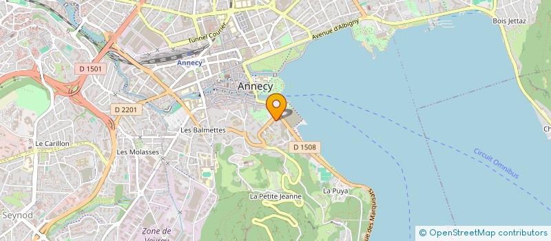 localisation de l'entreprise ASSOCIATION TELEMEDECINE 74 à ANNECY