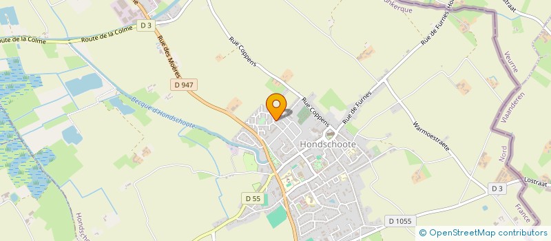 localisation de l'entreprise ASSOCIATION TELETHON D'HONDSCHOOTE  HONDSCHOOTE