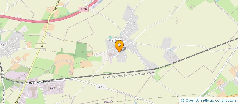 localisation de l'entreprise ASSOCIATION TELETHON ET OEUVRES CARITATIVES  RAFFETOT