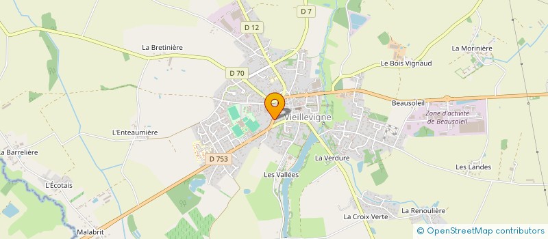 localisation de l'entreprise ASSOCIATION TELETHON VIEILLEVIGNE - LA PLANCHE 44  VIEILLEVIGNE