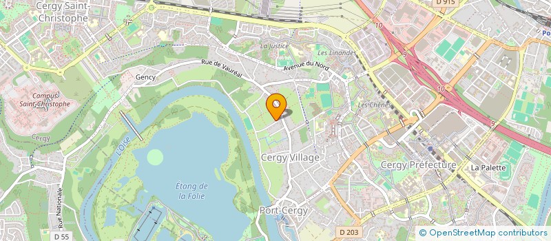 localisation de l'entreprise ASSOCIATION TELEVISION DU VAL D'OISE à CERGY