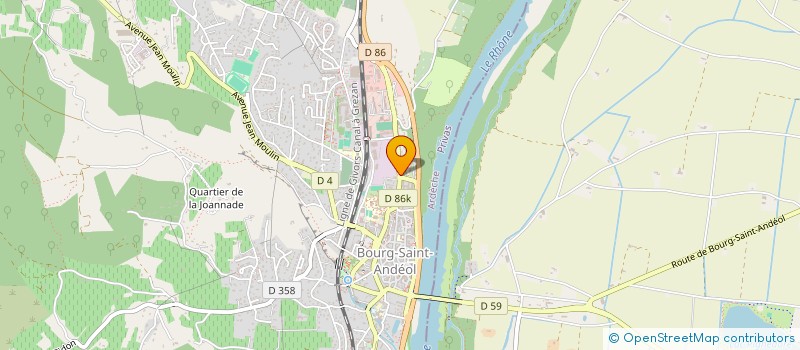 localisation de l'entreprise ASSOCIATION TEMPO 7 ANIMATION  BOURG-SAINT-ANDEOL