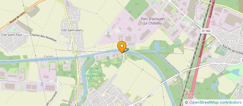 localisation de l'entreprise ASSOCIATION TEMPS F à COURRIERES