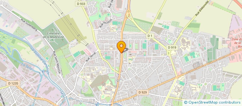 localisation de l'entreprise ASSOCIATION TEMPS LIBRE à AMIENS