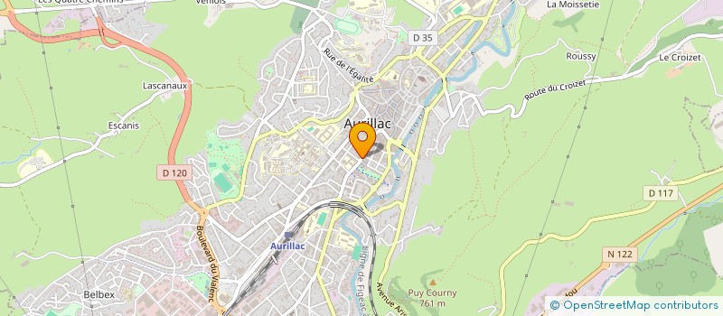 localisation de l'entreprise ASSOCIATION TENDANCE SUCREE SALEE à AURILLAC