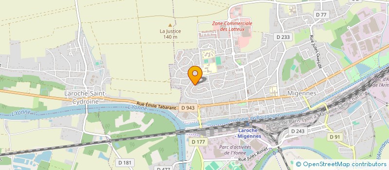 localisation de l'entreprise ASSOCIATION TENDRE LA MAIN à MIGENNES