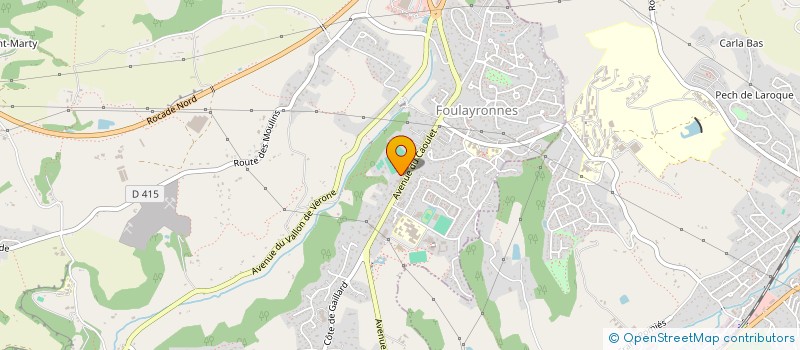 localisation de l'entreprise ASSOCIATION TENNIS CLUB  FOULAYRONNES