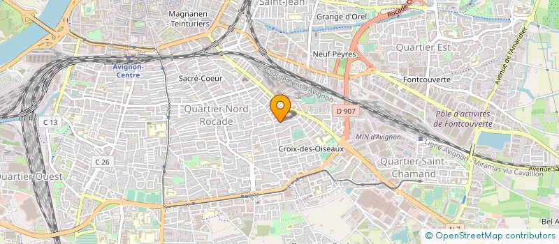 localisation de l'entreprise ASSOCIATION TENNIS CLUB D'AVIGNON  AVIGNON