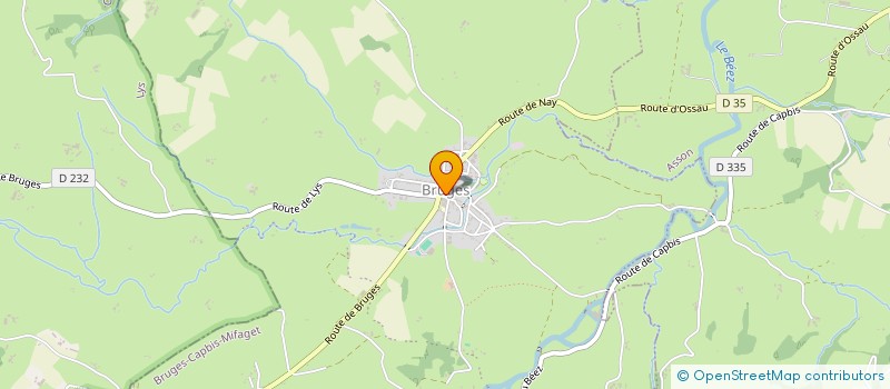 localisation de l'entreprise ASSOCIATION TENNIS CLUB DE BRUGES  BRUGES-CAPBIS-MIFAGET