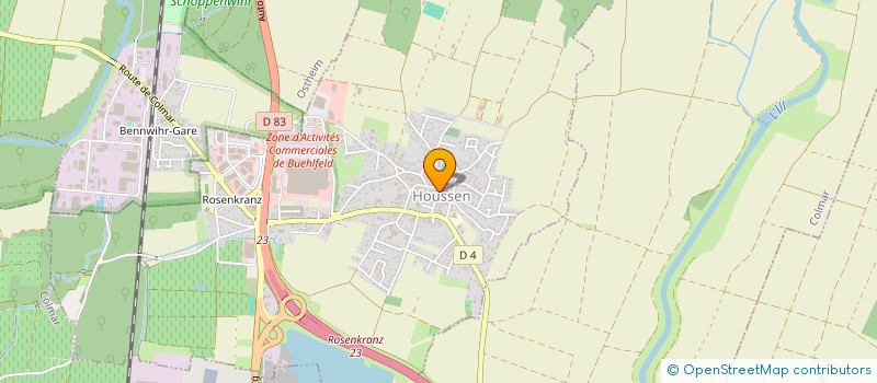 localisation de l'entreprise ASSOCIATION TENNIS CLUB DE HOUSSEN  HOUSSEN