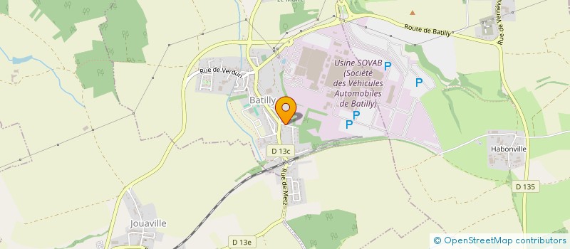 localisation de l'entreprise ASSOCIATION TENNIS ET SOLEIL  BATILLY