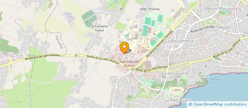 localisation de l'entreprise ASSOCIATION TENNIS L ETOILE DU MATIN  SAINT-NAZAIRE