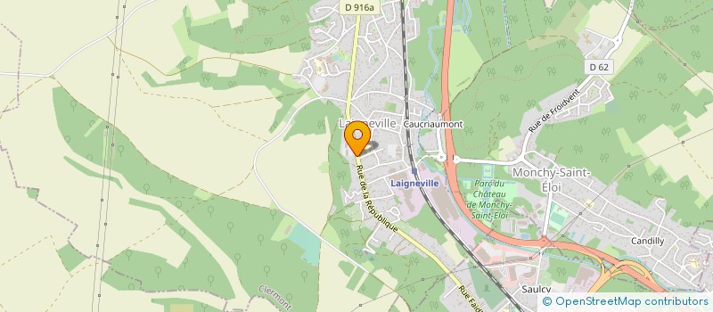 localisation de l'entreprise ASSOCIATION TENNIS LAIGNEVILLE à LAIGNEVILLE