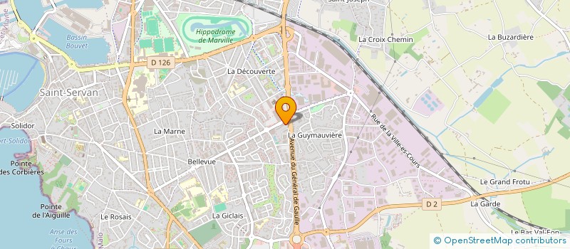 localisation de l'entreprise ASSOCIATION TERANGA 35  SAINT-MALO