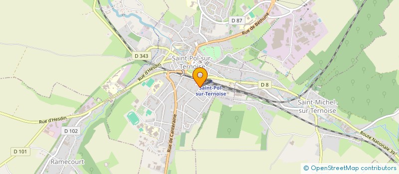 localisation de l'entreprise ASSOCIATION TERNOIS COLLECTIONS à ST-POL-SUR-TERNOISE