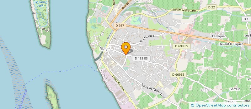 localisation de l'entreprise ASSOCIATION TERPSICHORE à BLAYE