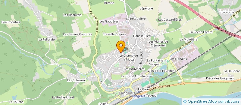 localisation de l'entreprise ASSOCIATION TERRARIOPHILIE CENTRE  LANGEAIS