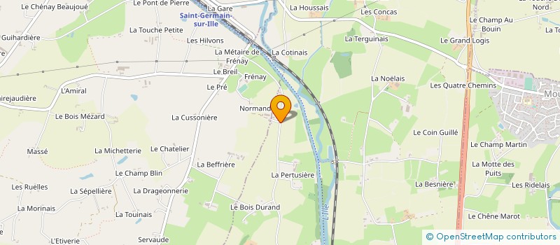 localisation de l'entreprise ASSOCIATION TERRE - COMMUNAUTE EMMAUS  CHEVAIGNE