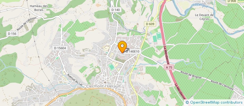 localisation de l'entreprise ASSOCIATION TERRE CONTACT  CLERMONT-L'HERAULT