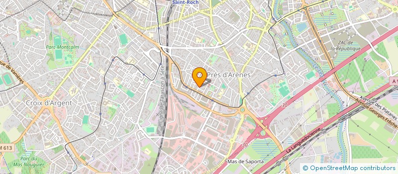 localisation de l'entreprise ASSOCIATION TERRE D'ESPOIR 34 à MONTPELLIER