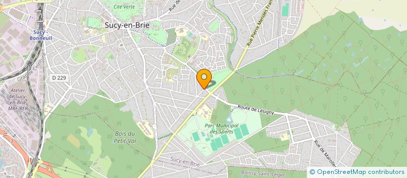 localisation de l'entreprise ASSOCIATION TERRE D'ICI  SUCY-EN-BRIE