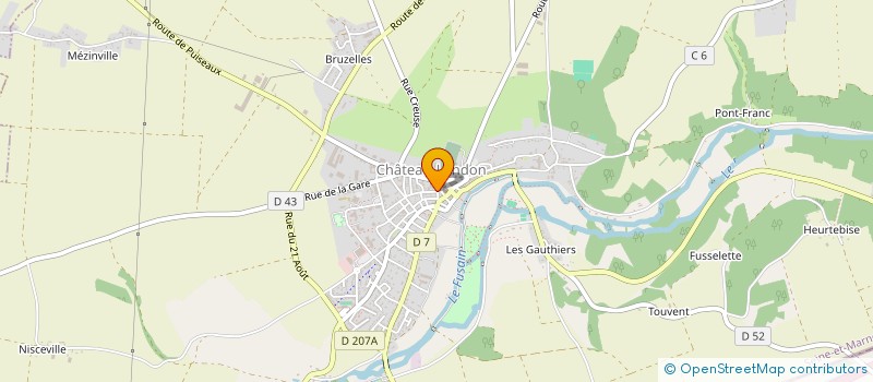 localisation de l'entreprise ASSOCIATION TERRE DES ORIGINES  CHATEAU-LANDON