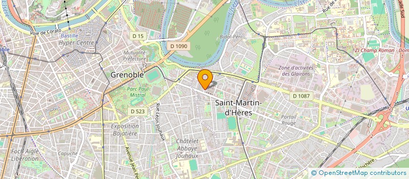 localisation de l'entreprise ASSOCIATION TERRE ET MATIERE CREATION  SAINT-MARTIN-D'HERES