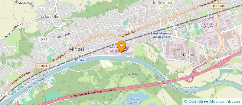 localisation de l'entreprise ASSOCIATION TERRE HAPPY  MIRIBEL